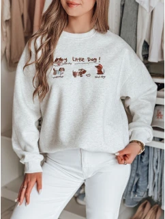 Dámská oversize mikina s  šedá Dstreet model 21989212 - FashionStreet