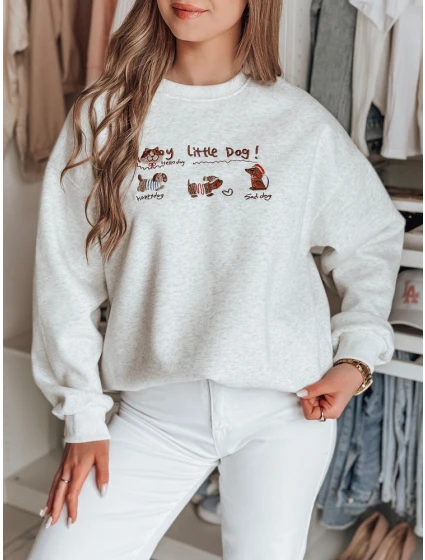 Dámská oversize mikina s  šedá Dstreet model 21989212 - FashionStreet