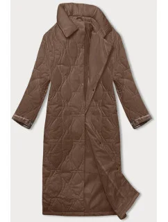 Hnědý dámský kabát model 20469016 - J.STYLE