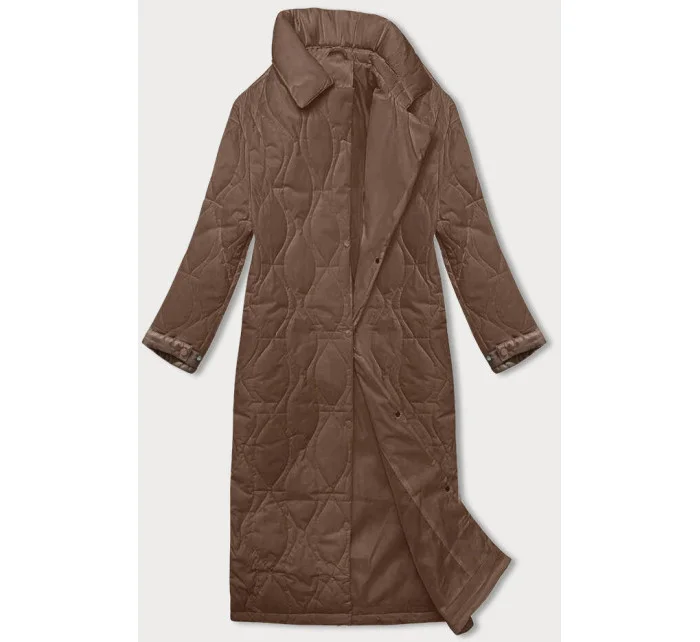 Hnědý dámský kabát model 20469016 - J.STYLE