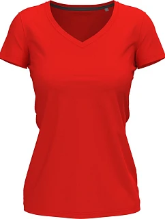 Stedman Stretch-T V-neck Women Dámske tričko s výstrihom do V 05.9710 šarlátovo červené