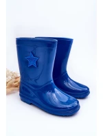 Dziecięce Gumowe Kalosze Niebieskie Malvi Dziecięce Gumowe Kalosze Niebieskie Malvi