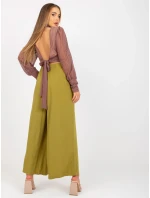 Spodnie model 21156160 oliwkowy - FPrice Spodnie model 21156160 oliwkowy - FPrice