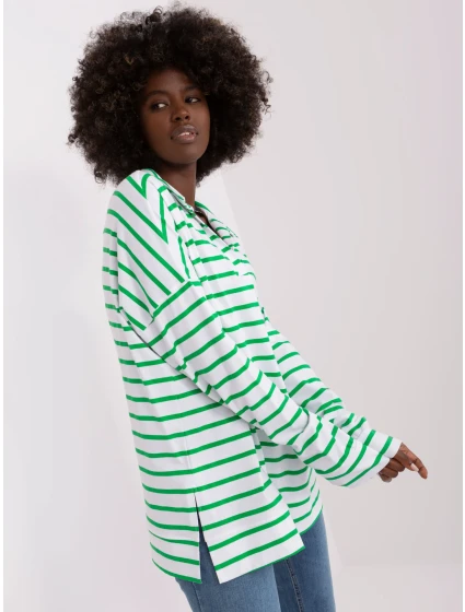 Blúzka LK BZ 509314.83 biela a zelená Blúzka LK BZ 509314.83 biela a zelená