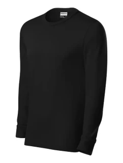 Resist LS unisex tričko čierna 01 (štítok značky)