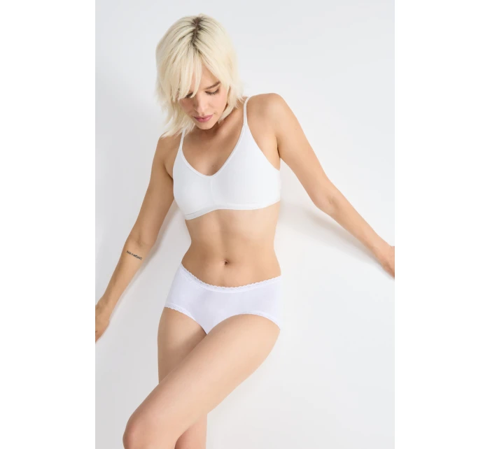 SLOGGI 24/7 BAVLNENÉ ČIPKOVANÉ MIDI NOHAVICE