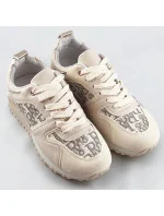 Béžové dámske tenisky adidasky so zvýšenou podrážkou (666-20) Béžové dámske tenisky adidasky so zvýšenou podrážkou (666-20)