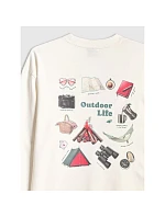 Dámske tričko s potlačou Regular Longsleeve 4F 4FRSS26TSWSF2834-11S dámske