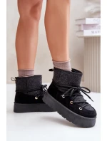 Sněhule S Na Platformě Černé model 21676673 - Boto