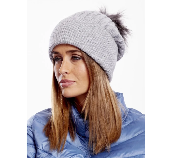Dámská čepice AT CZ model 14822465 šedá - FPrice