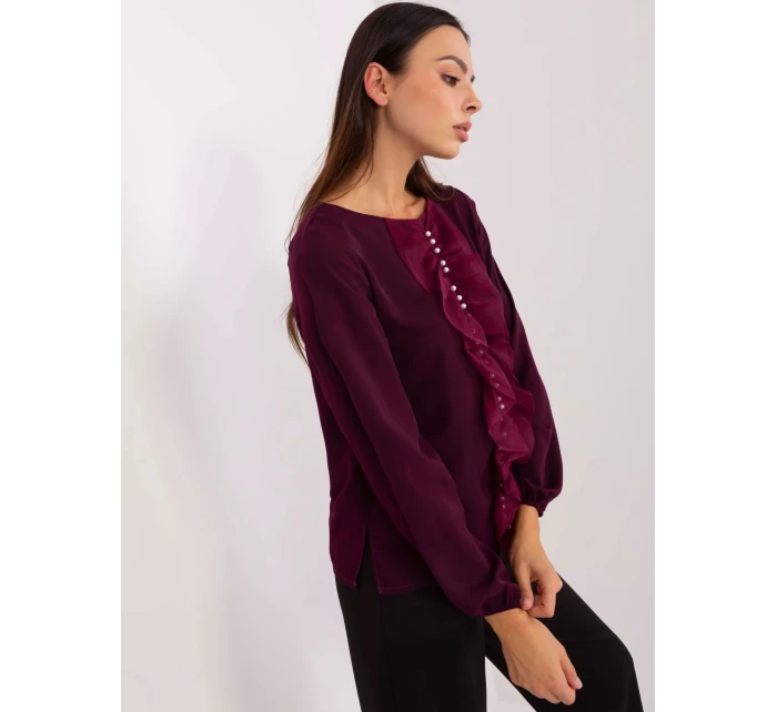 Blúzka LK BZ 506673.36 tmavo fialová
