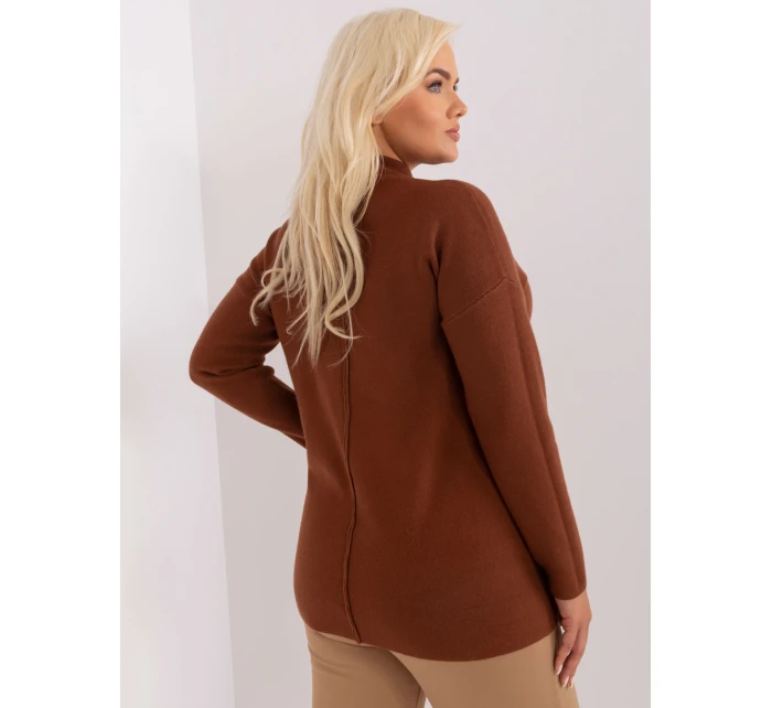 Sweter PM SW model 18949286 brązowy - FPrice Sweter PM SW model 18949286 brązowy - FPrice