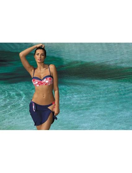 Plavky Marina Blu Scuro M-290 námornícka modro-červená (118) - Marko