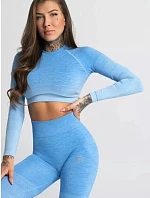 Dámske tričko s dlhým rukávom Ombre - Gym Glamour