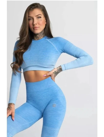 Dámske tričko s dlhým rukávom Ombre - Gym Glamour