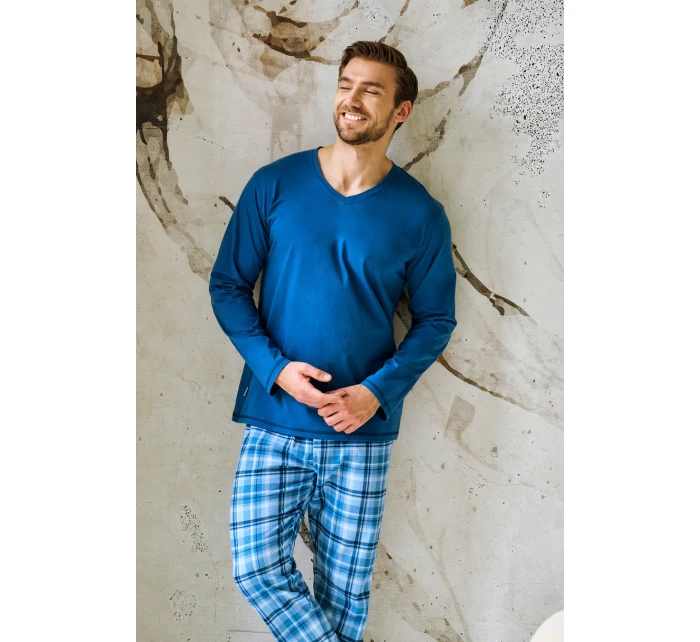 3477 PÁNSKE DLHÉ PYŽAMO MARK 5XL-6XL