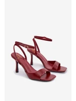 Sandále na podpätku model 222263 Krok v štýle