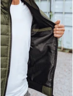 Pánská přechodná prošívaná zelená bunda Dstreet model 21963672 - FashionStreet