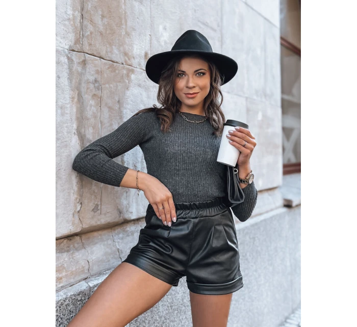 Dámský svetr tmavě šedý Dstreet model 21964168 - FashionStreet Dámský svetr tmavě šedý Dstreet model 21964168 - FashionStreet