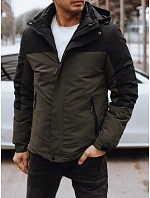 Kurtka męska zimowa z kapturem zielona FashionStreet TX4896