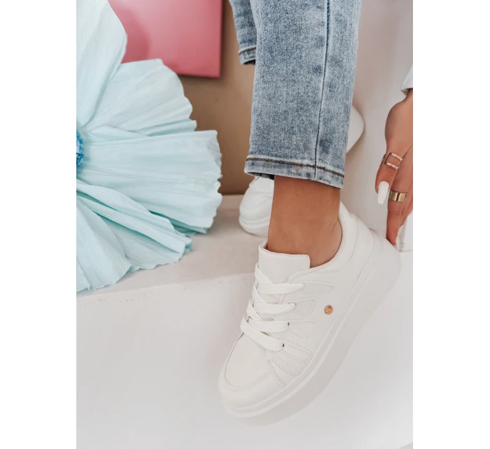 Dámské tenisky na platformě bílé Dstreet model 21984536 - FashionStreet