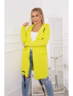 Zateplená bunda s kapucňou pistáciová