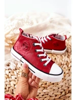 Dětské Tenisky BIG STAR model 21562562 Červené - Big Star Shoes Dětské Tenisky BIG STAR model 21562562 Červené - Big Star Shoes