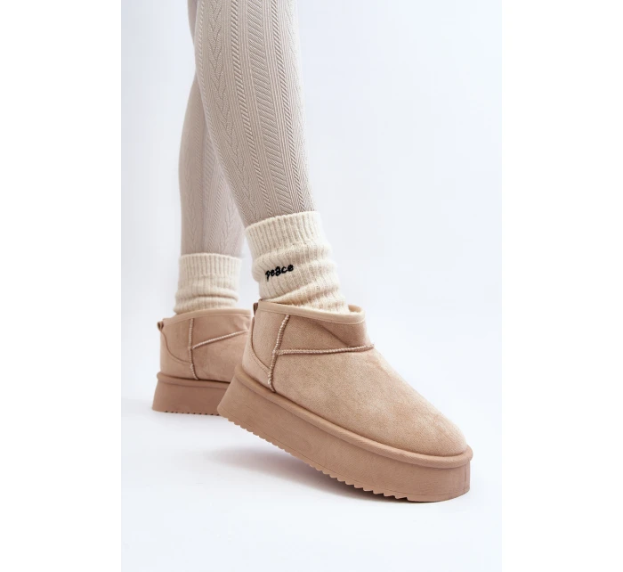 Dámské Sněhule Na Podrážce Beige model 21645981 - Boto