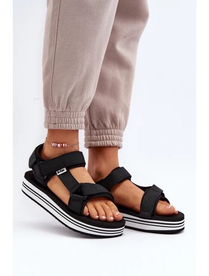 Dámské sandály na platformě model 21649075 Černé - Lee Cooper