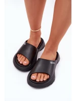 Piankowe Klapki Damskie Big Star RR274A577 Czarne