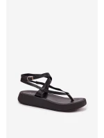 Dámské sandály na platformě Černé model 22038434 - Boto