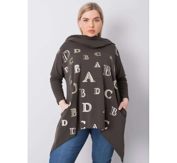 Blúzka RV BZ 6458.46P tmavá khaki