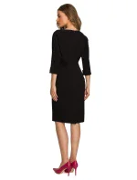 Dámské šaty model 18614636 černá - STYLOVE Dámské šaty model 18614636 černá - STYLOVE