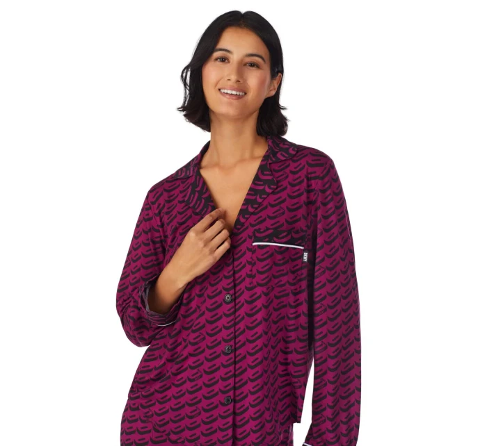 Dámske pyžamo YI2922684F 501 fialová vzor - DKNY Dámske pyžamo YI2922684F 501 fialová vzor - DKNY