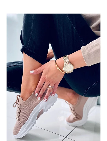 Dámská sportovní obuv / Béžová s bílou model 19580578 - Inello