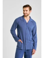 3485 PÁNSKE PYŽAMO S DLHÝM ZIPSOM DEREK 5XL-6XL