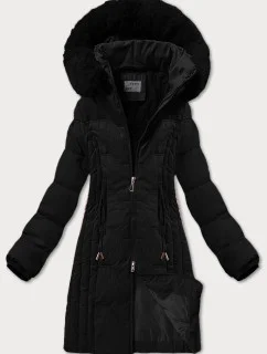Černá zimní bunda s odepínací kapucí model 21248721 - S'WEST