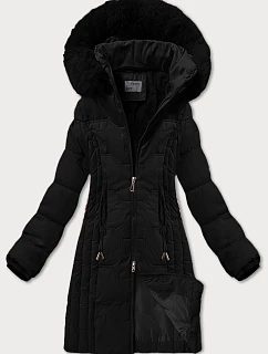 Černá zimní bunda s odepínací kapucí model 21248721 - S'WEST