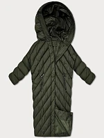 Zimná netopieria bunda v khaki farbe (P3-6026-22)