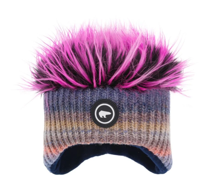 Dětská zimní čepice   z merino vícebarevná model 21350880 - Eisbar