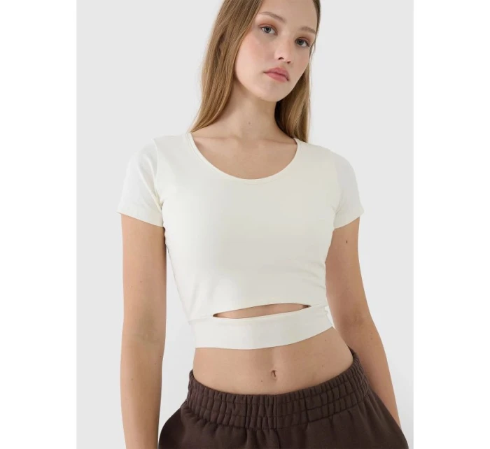 Dámske hladké tričko 4F 4FRSS25TTSHF2695-11S