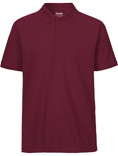 O Pánské piqué polo z bio bavlny bordeaux model 22503725 - Neutral