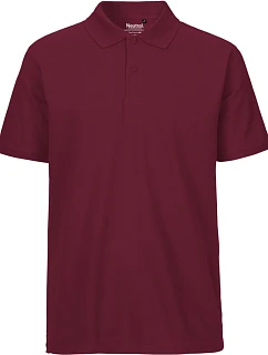 O Pánské piqué polo z bio bavlny bordeaux model 22503725 - Neutral