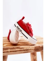 Dětské látkové tenisky se suchým zipem BIG STAR model 21594932 Červená - Big Star Shoes Dětské látkové tenisky se suchým zipem BIG STAR model 21594932 Červená - Big Star Shoes
