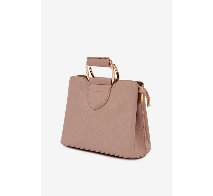 Malá kabelka z eko kůže tmavě béžová model 22111488 - Flora&Co