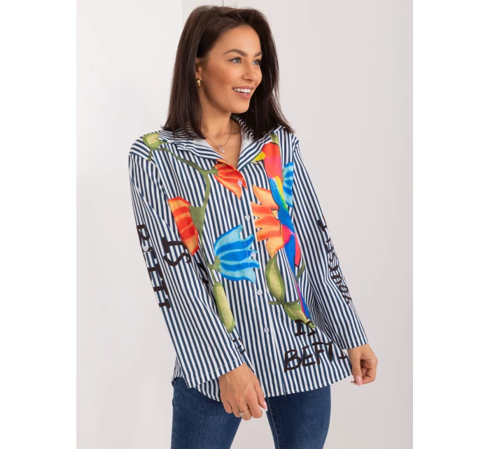 Košeľa DHJ KS 18850 1.99 námornícka a biela