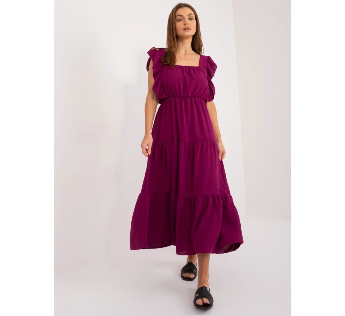 DHJ SK 8352 Šaty.04 tmavo fialová DHJ SK 8352 Šaty.04 tmavo fialová