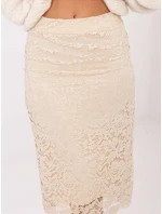 Spódnica IT SD model 21782292 beżowy - FPrice Spódnica IT SD model 21782292 beżowy - FPrice