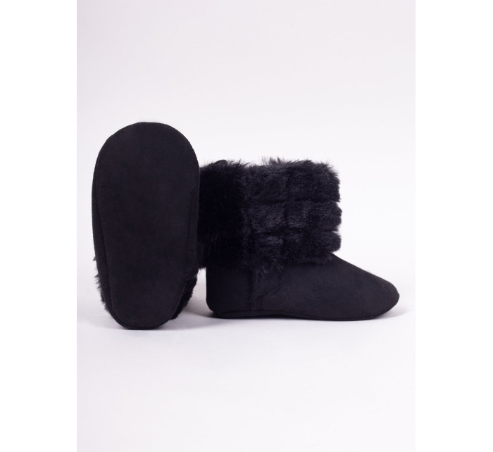 Dívčí boty na suchý zip model 17945685 Black - Yoclub