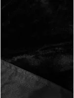 Dámska zimná bunda S'West s kožušinou Black and White (R558-1026)